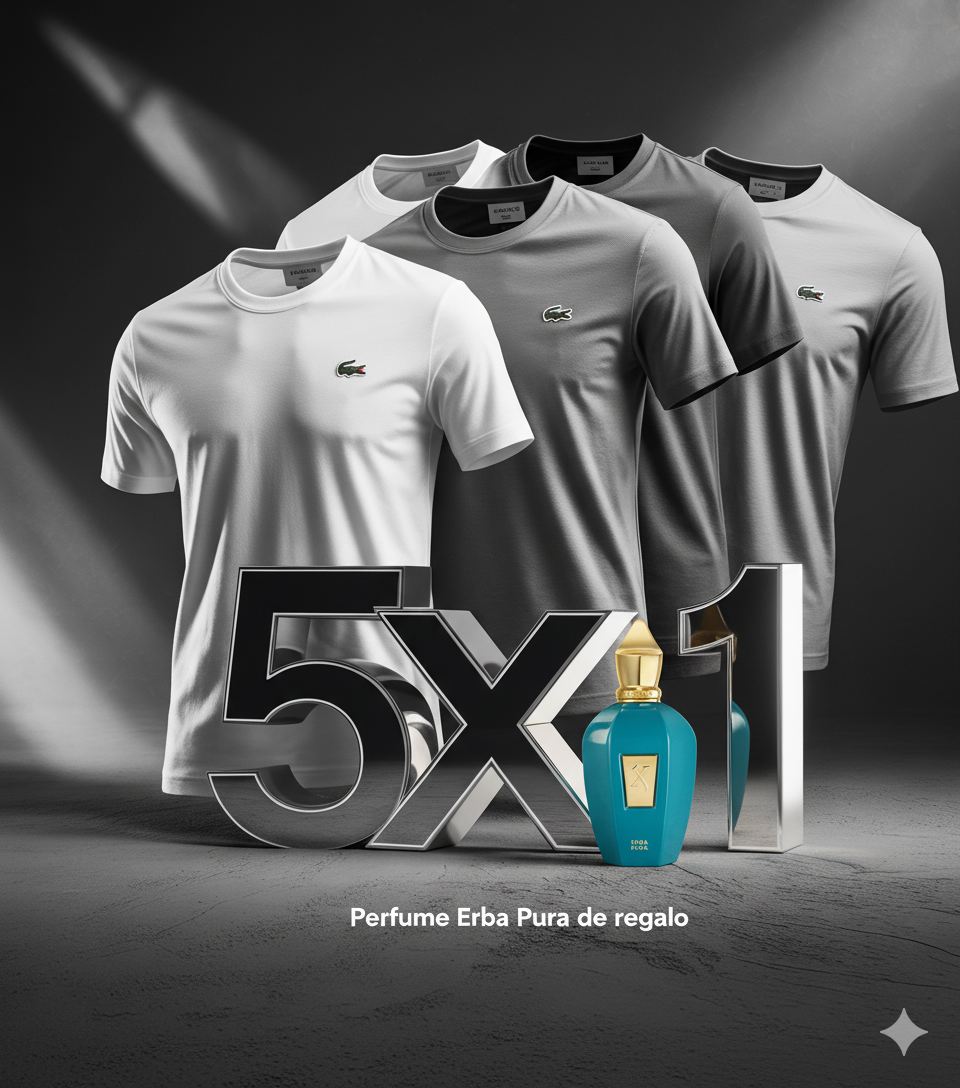 Pack 5x1 Lacoste con perfume Erba Pura